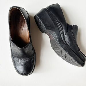 Ariat ATS Slip On Leather Clogs Comfort Shoes Black 6.5